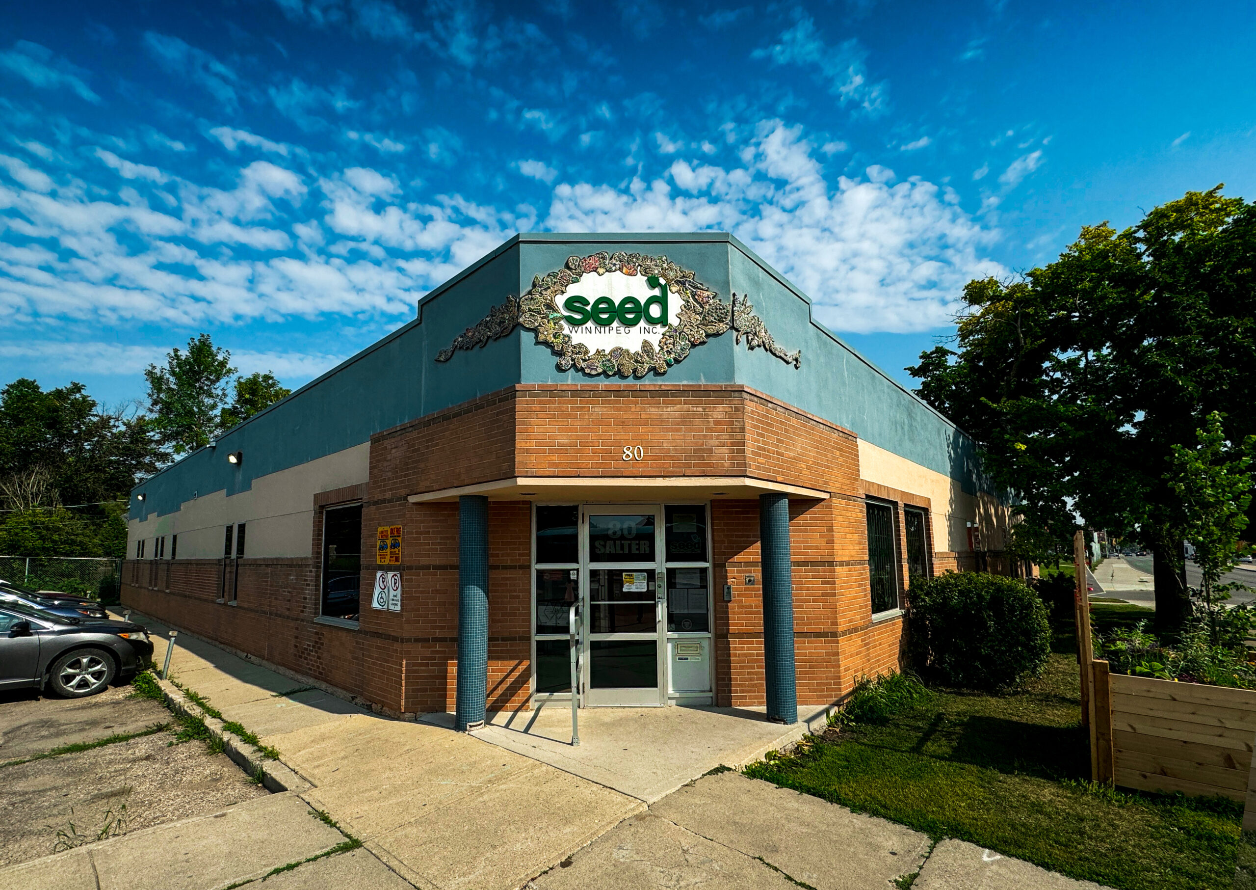 Front entrance to SEED Winnipeg Inc building
