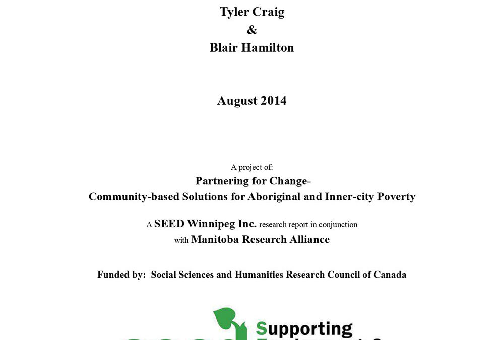 In Search of Mino Bimaadiziwin: A Study of Urban Aboriginal Housing Cooperatives in Canada